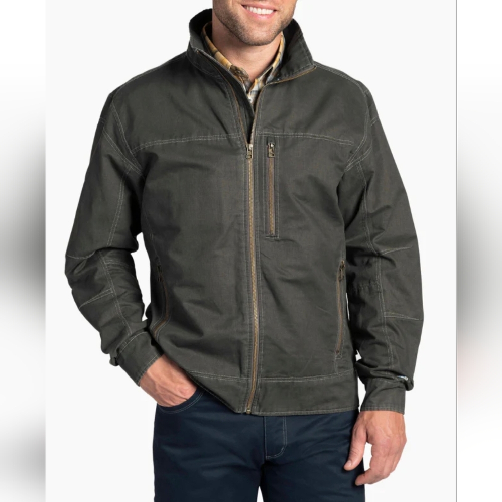 Kuhl Burr Canvas Jacket *Branded Khaki Green Sz S NWOT